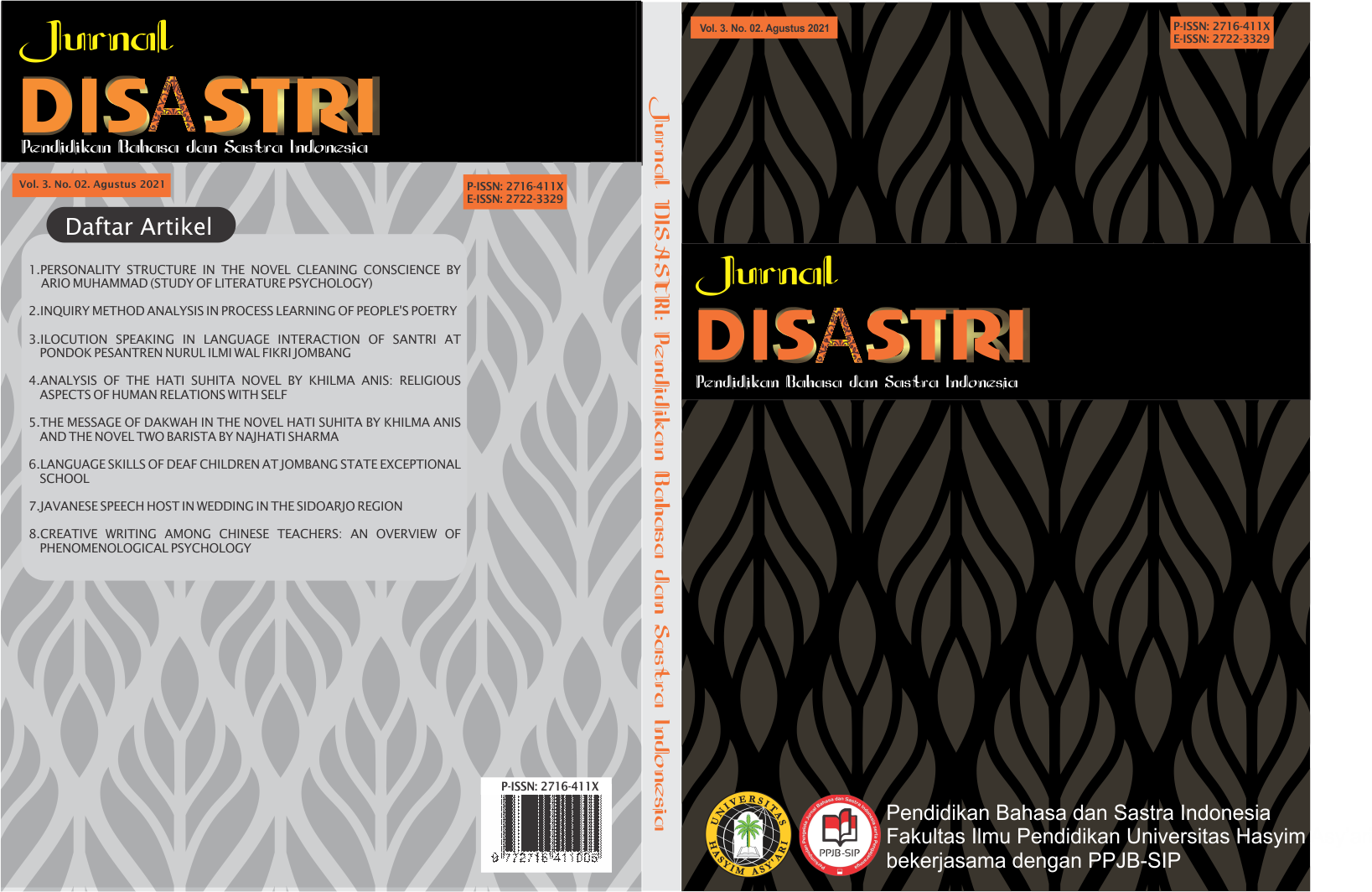 					View Vol. 3 No. 2 (2021): Jurnal Disastri: Pendidikan Bahasa dan Sastra Indonesia
				