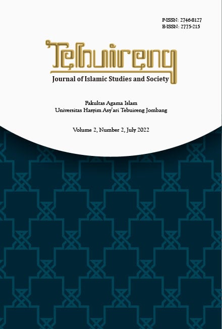 					View Vol. 2 No. 2 (2022): Tebuireng: Journal of Islamic Studies and Society
				