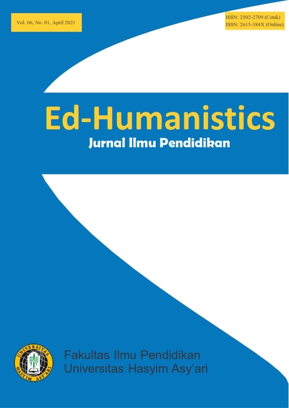 					View Vol. 6 No. 1 (2021): Ed-Humanistics Vol 6 No 1 Tahun 2021 
				