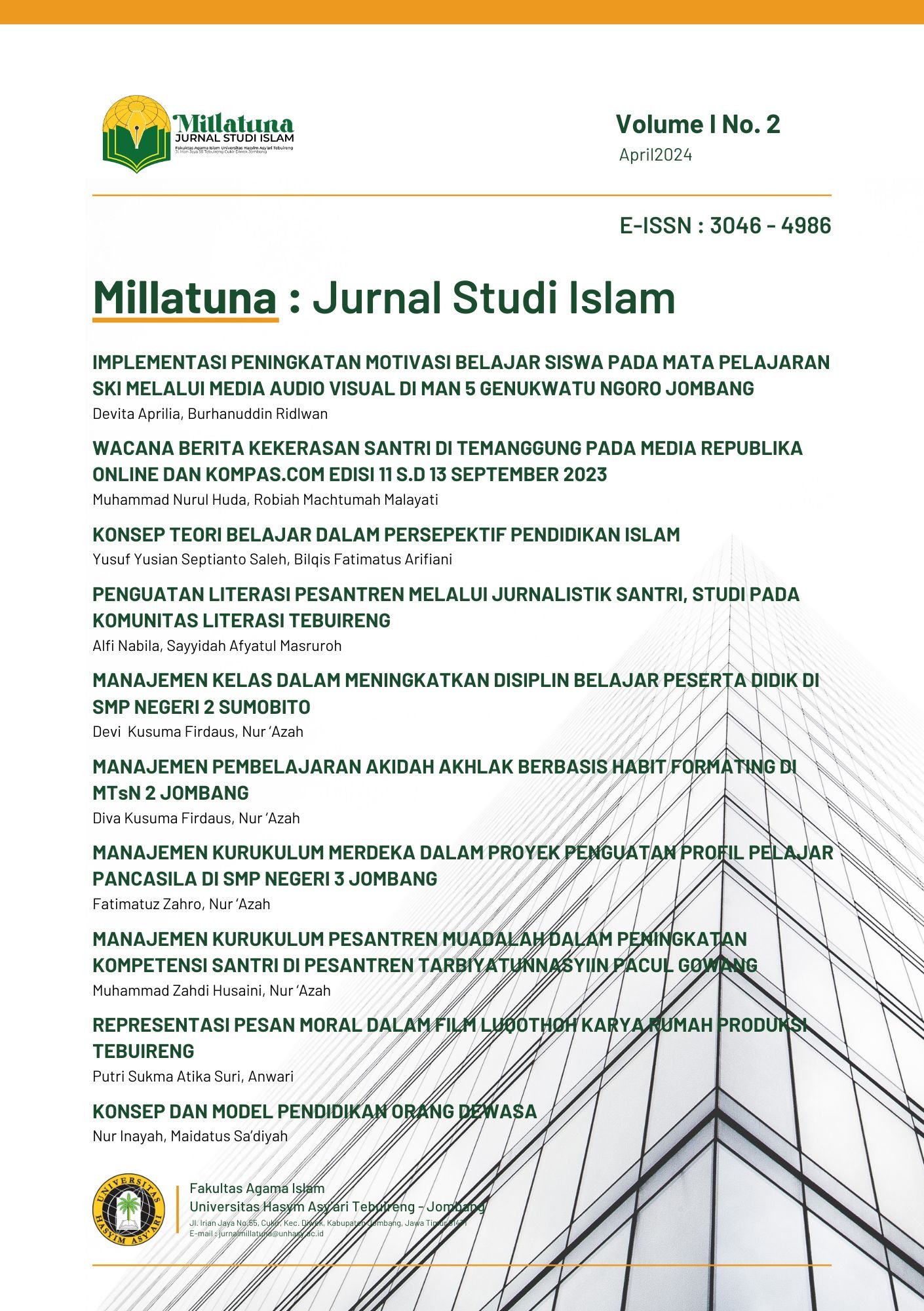 					View Vol. 1 No. 02 (2024): Studi Islam
				