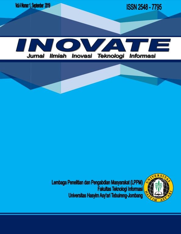 					Lihat Vol 4 No 1 (2019): Innovate Vol.04 No.01 September 2019
				